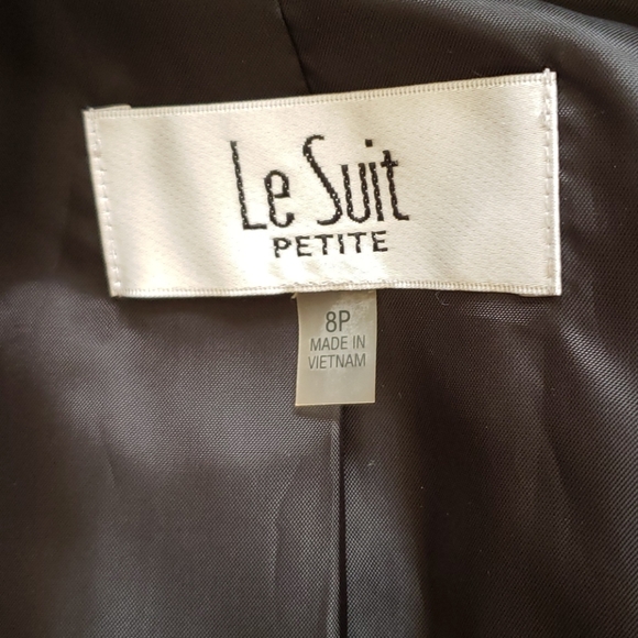 Le Suit Blue Pinstripe Career Pant Suit EUC - Picture 9 of 9